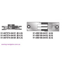 Игольная пластина 91-058108-04 x 6,4 для PFAFF