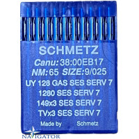 игла Schmetz UY 128 GAS SES SERV 7 №65 10 шт трикотаж