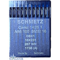 Голки Schmetz DBx1, 16x231, 287 WH, 1738 (A)  № 100 10 шт.