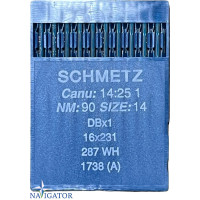 Игла Schmetz DBx1, 16x231, 287 WH, 1738 (A)  № 90 10 шт.