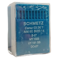 игла Schmetz B-27, MY 1023, UY 191 GS, DCx27 № 90 100 шт