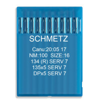 Игла Schmetz 134 SERV 7, DPx5 SERV 7, 135x5 SERV 7. №100. 10 шт