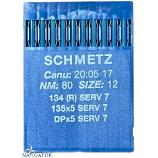 Игла Schmetz 134 SERV 7, DPx5 SERV 7, 135x5 SERV 7. № 80. 10 шт