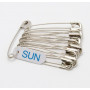 Булавка английская SUN калёная № 4, 55 мм, 12 шт.
