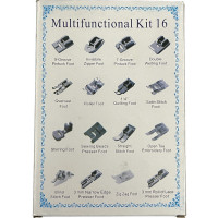 Набор лапок Multifunctional Kit 16 для швейных машин Singer, Baby Lock, Brother, Janome