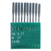 Промислові швейні голки Dotec DCx27, B27 № 90 для оверлоків, 10 шт.
