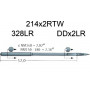 Игла Groz-Beckert 328LR, 214x2RTW, DDx2LR № 200 для кожи