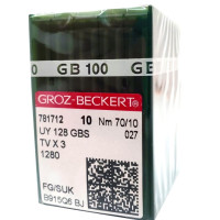 Игла UY 128 GBS FG/SUK № 70 для распошивальных швейных машин 100 шт.