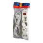 Удлинитель RF-3 метра, 2 розетки + 1 универсальная + 3 USB, с выключателем, провод 3x1 мм2, с заземлением