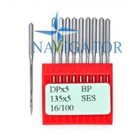 Промышленные швейные иглы Dotec DPx5, BP, 135x5 SES, 16/100 для прямострочных машин, легкие и средние ткани