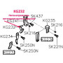 Нитенаправитель нитепритягивателя нижний KG232