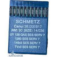 игла Schmetz UY 128 GAS SES SERV 7 № 90 10 шт трикотаж