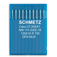 Промышленные швейные иглы для кожи Schmetz 135x16 RTW № 110, 10 шт