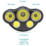 Фонарь WD-018 налобный аккумуляторный светодиодный T6 + 2 XPE + 2 COB