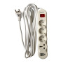 Подовжувач RF-5 метра, 3 розетки + 1 універсальна + 2 USB/1 Туре-С, з вимикачем, провід 3x1 мм2, із заземленням