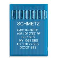 игла Schmetz B-27 SES, MY 1023 SES , UY 191 GS SES, DCx27 SES № 100 10 шт трикотаж 