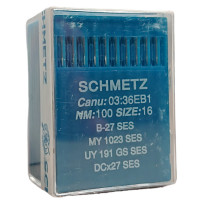 игла Schmetz B-27 SES, MY 1023 SES , UY 191 GS SES, DCx27 SES № 100 100 шт трикотаж