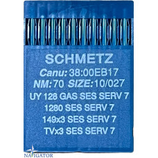 игла Schmetz UY 128 GAS SES SERV 7 № 70 10 шт трикотаж