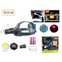 Фонарь прожектор налобный WD-144, P50, Zoom