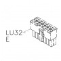 Электроразъем магнита закрепки LU32-E