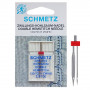 Двойная игла для сети Schmetz Double Hohlsaum Hemstitch 130/705 H ZWIHO № 100/2.5