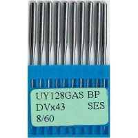 Иглы UY128GAS SES № 8/60 Dotec для распошивальных машин, трикотажные ткани