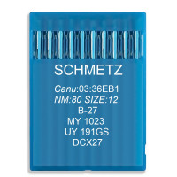 игла Schmetz B-27, MY 1023, UY 191 GS, DCx27 № 80 10 шт