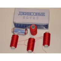 Нить джинсовая цвет клубника, № 112