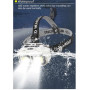 HX-816S, RB971, фонарь налобный с красным и белым светом с сенсорным датчиком движения