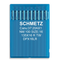 Промышленные швейные иглы для кожи Schmetz 135x16 RTW № 100, 10 шт
