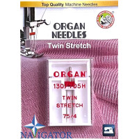 ИГЛА ДВОЙНАЯ ORGAN TWIN STRETCH № 75/4 (1шт)