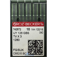 Игла UY 128 GBS SUK № 100 трикотаж, джинса для распошивальных швейных машин