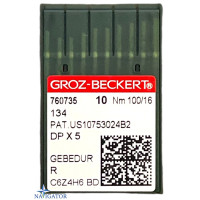 Промислові швейні голки 134, DPx5 № 100 Gebedur упаковка 10 шт.