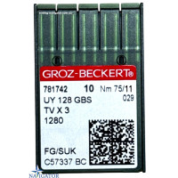 Игла UY 128 GBS SUK № 75 трикотаж, джинса для распошивальных швейных машин