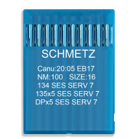 Игла Schmetz 134 SES SERV 7, DPx5 SES SERV 7, 135x5 SES SERV 7. №100. 10 шт трикотаж