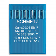 Игла Schmetz 134 SES SERV 7, DPx5 SES SERV 7, 135x5 SES SERV 7. №100. 10 шт трикотаж