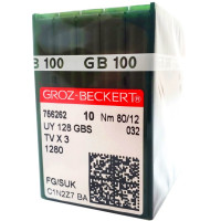 Игла UY 128 GBS FG/SUK № 80 для распошивальных швейных машин 100 шт.