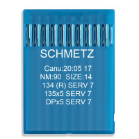 Игла Schmetz 134 SERV 7, DPx5 SERV 7, 135x5 SERV 7. №90. 10 шт