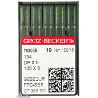  игла 134, DPx5 № 100 SES Gebedur для трикотажа 10 шт