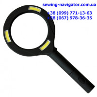 Лупа ручная круглая 3х 80 мм с подсветкой 3W COB LED
