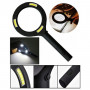 Лупа ручная круглая 3х 80 мм с подсветкой 3W COB LED
