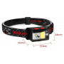 Фонарь налобный WD159 c CREE L2+COB+RGB диодами аккумуляторный с сенсором, на магните