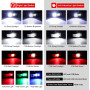 Фонарь налобный WD159 c CREE L2+COB+RGB диодами аккумуляторный с сенсором, на магните