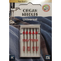 Иглы ассорти ORGAN UNIVERSAL №70-80-90-100 5 штук