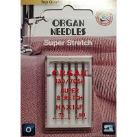 Иглы ассорти ORGAN SUPER STRETCH №75-90 5 штук