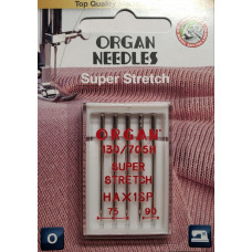Голки асорті ORGAN SUPER STRETCH №75-90 5 штук