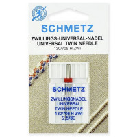 Двойная универсальная игла Schmetz Twin Universal № 80/2,5