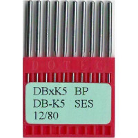 Промышленные швейные иглы Dotec DBxK5 BP SES 12/80 10 шт.