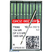 иглы 134 MR, DPx5 MR, 1955 MR № 110 для безупречных швов. Groz Beckert. 10 шт