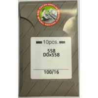 Иглы швейные 558 DOx558, размер 100/16 Organ Needles